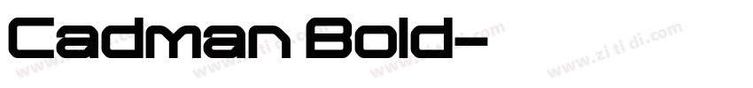 Cadman Bold字体转换